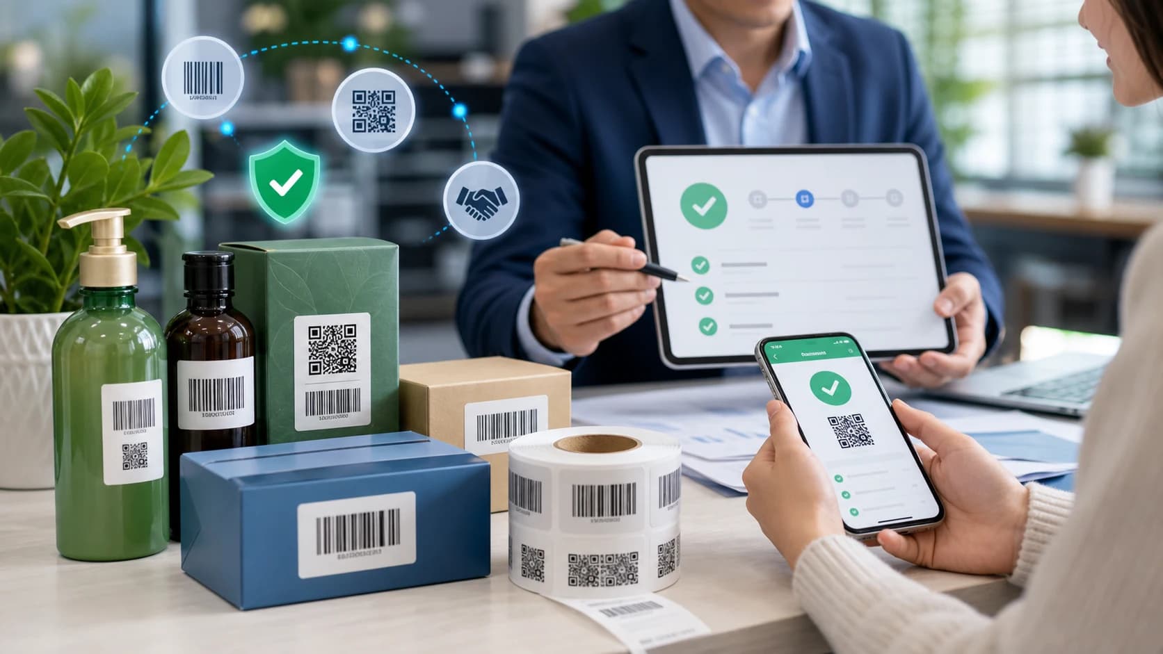 Sản phẩm dán tem mã vạch và QR Code truy xuất nguồn gốc